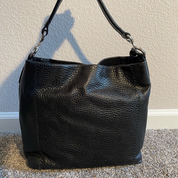 BRIGHTON Camelot Leather Black Shoulder Bag - Picture 4 of 15